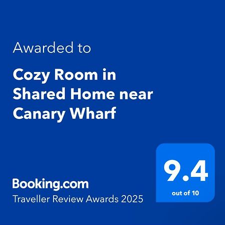 Cozy Room In Shared Home Near Canary Wharf London Eksteriør billede